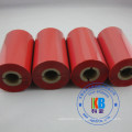 Vinyl  plastic label printing red color resin compatible printer thermal transfer ribbon